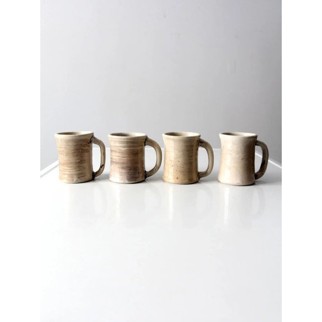 Vintage Studio Pottery Mugs Sety of 4 For Sale - Image 13 of 13
