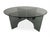 1960s Round Coffee Table in Transparent Dark Glass, Italy, 1960s For Sale - Image 5 of 6