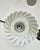 1970s Single Murano Globe Shape Clear Textured Glass Ceiling Pendant Light For Sale - Image 10 of 17