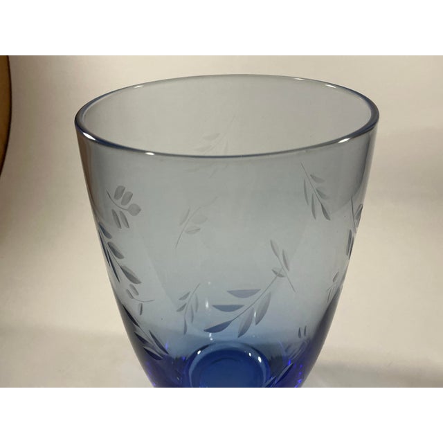 Vintage Pfaltzgraff “Summer Breeze” 24 Oz Iced Tea Glasses - Flasless Since 1992 - Set of 7 For Sale - Image 4 of 6