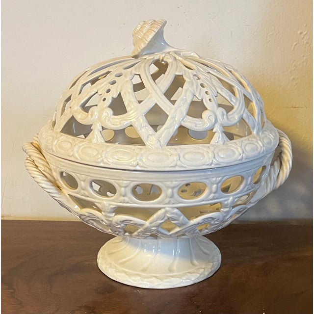 Cream Antique 19th Century Wedgwood Creamware Orange Bowl and Cover For Sale - Image 8 of 15