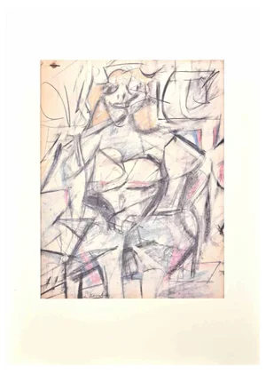Willem De Kooning, Woman, Offset and Lithograph, 1985