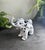 An exquisite mid-century modern Italian art glass elephant sculpture, executed in the highly sought-after "Bianco Nero"...