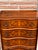 Wood Inlaid Wood Chest of 5 Drawers with Writing Compartment, 1950s For Sale - Image 7 of 17
