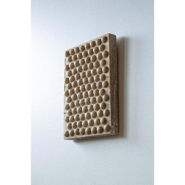 Geometric Plaster Wall Plaque, Sweden, 1900s For Sale - Image 10 of 10