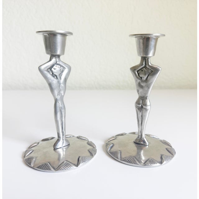Late 20th Century Figurative Candlesticks by Carrol Boyes, Late 20th C For Sale - Image 5 of 10