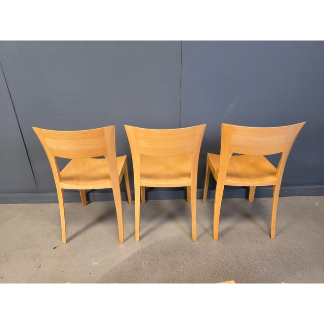 1980s Vintage Oak Dining Chairs, Belgium, 1980s, Set of 6 For Sale - Image 5 of 15