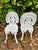 Mid 20th Century Vintage Victorian Cast Aluminum Garden Chairs - Set of 4 For Sale - Image 5 of 11