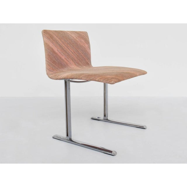 1970s Missoni Fabric Chairs by Offredi for Saporiti, Set of 6 For Sale - Image 5 of 14