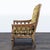 Thomasville Thomasville Vintage Lounge Chair With Carved Wood Frame and Green Floral Upholstery For Sale - Image 4 of 8