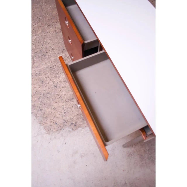 Raymond Loewy for Hill-Rom Single Pedestal Student Desk For Sale - Image 10 of 13