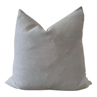 100% Linen Made in Belgium Fog Linen Pillow With Insert For Sale