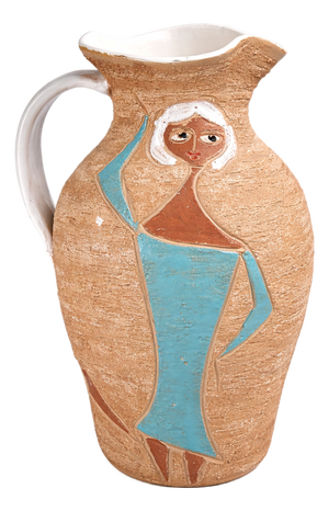 Italian Ceramic Figurative Jug from Fratelli Fanciullacci, 1950s