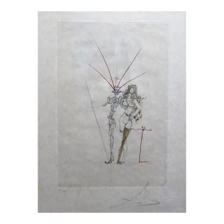 1960s Salvador Dali Poems Secrets Frontispiece For Sale