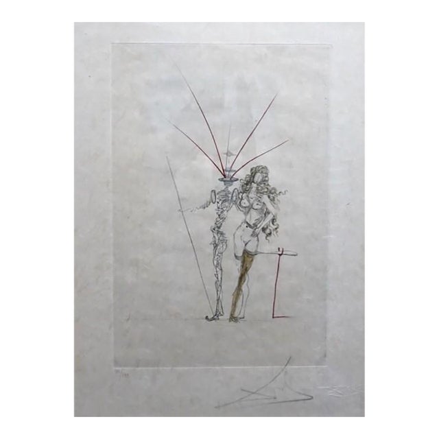1960s Salvador Dali Poems Secrets Frontispiece For Sale