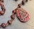 Carved Pink Rhodonite Beaded Pendant Necklace For Sale - Image 6 of 8