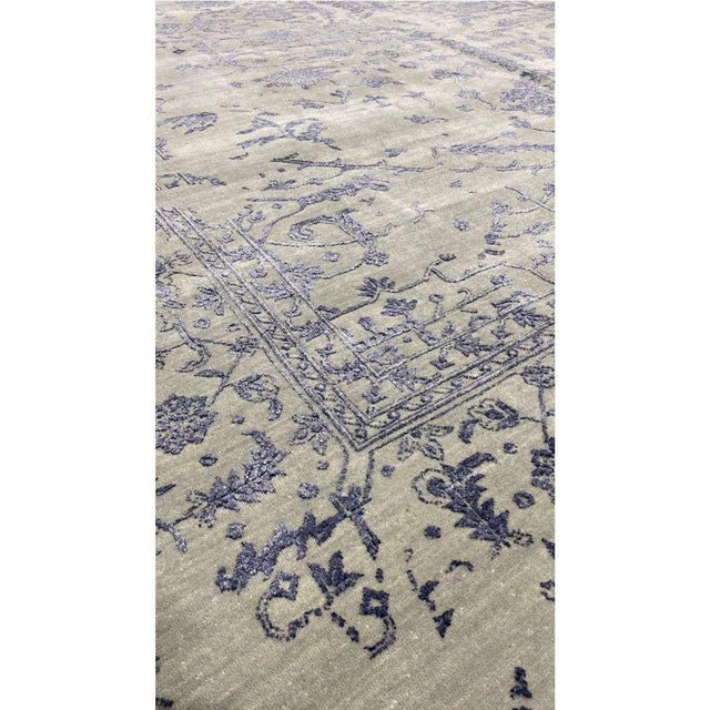 1990s Handwoven Transitional Area Rug 10x14 For Sale - Image 10 of 10