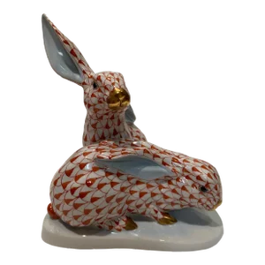 Vintage Herend Porcelain Rabbit Figurine