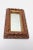 Small Faux-Wood Resin Accent Wall Mirror For Sale - Image 4 of 13