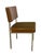 Brown Vintage Industrial Steel Toned Dining Chair - Brown Seat & Brown Vinyl Like Back For Sale - Image 8 of 9