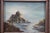 Mid 20th Century Anajane Nautical Coastal Rock Seagull Seascape Oil Painting on Canvas 15" For Sale - Image 5 of 10
