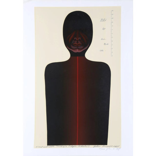 John Russell Clift "Head and Upper Torso for a Flyer Whirligig (No One "B")" Serigraph For Sale