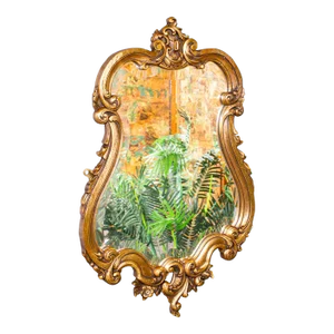 1910's Antique Baroque Wall Mirror