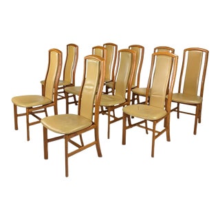 Late 20th Century Skovby Danish Modern Teak High Back Dining Chair For Sale