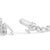 Envelop your wrist in the sheer elegance of this sterling silver tennis bracelet, where simplicity meets sophistication in...