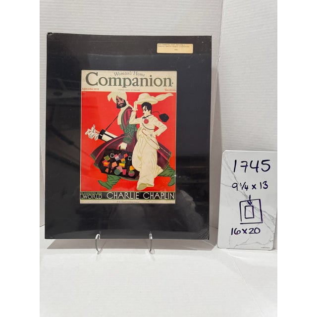 1933 Original Woman's Home Companion Cover, September, William P. Welsh, Art Deco, Matted For Sale In Atlanta - Image 6 of 6