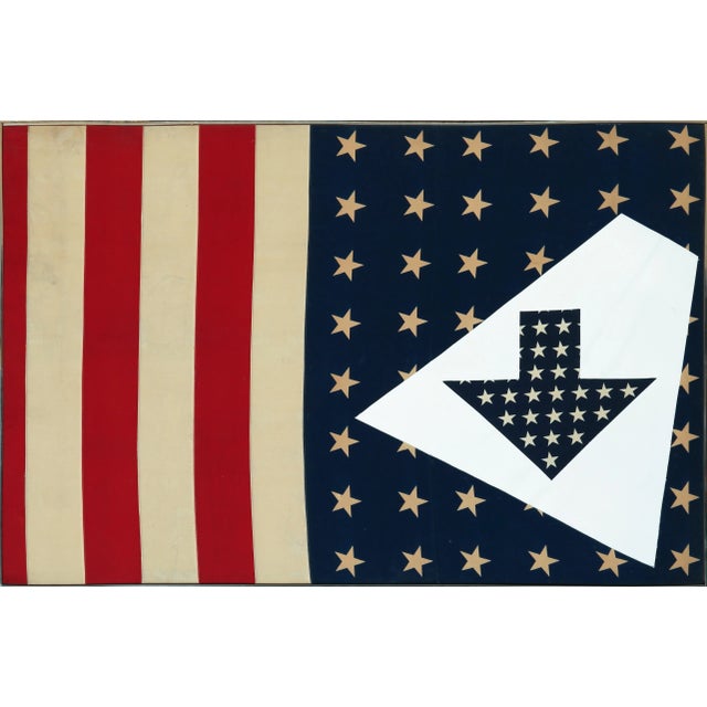 Paul Von Ringelheim, American Flag and Arrows (36), Oil on Canvas For Sale - Image 4 of 4