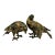 Vintage Toyo Japan Cast Bird Sculptures – Verdigris Pigeon Dove Pair, Heavy Decorative Figurines For Sale