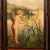Antique French Rococo Oil Canvas Walnut Painting Landscape Cherubs Screen 1870 For Sale - Image 14 of 18