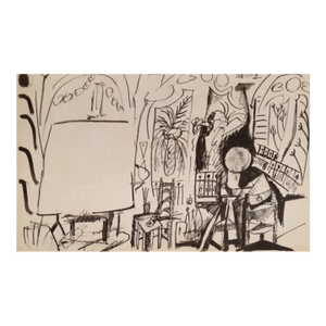 Picasso Sketchbook Carnet De La Californie Print #4 Dated 3/11/1955