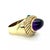 Late 20th Century David Yurman 14k Yellow Gold Cable Ring With Amethyst & Green Onyx – Size 7 For Sale - Image 5 of 7