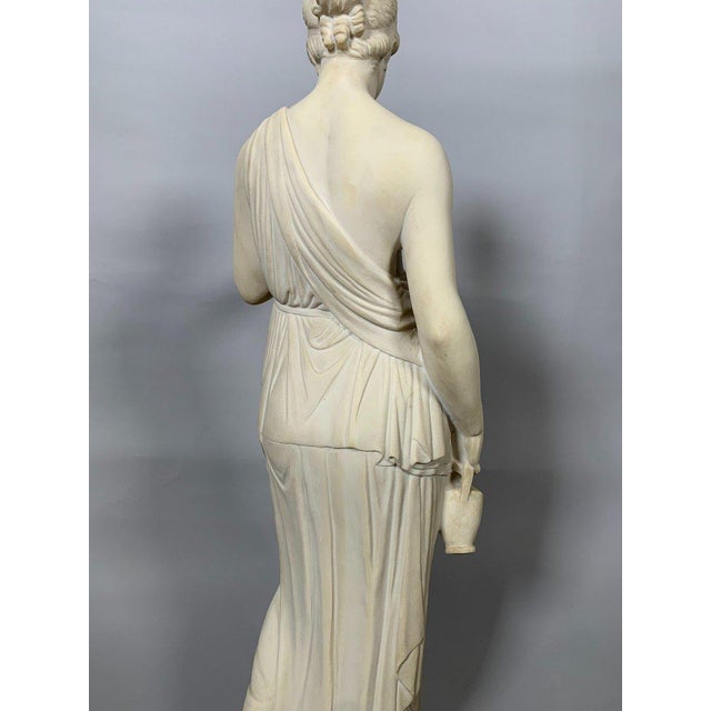 Stone French School of the 19th Century, after Berthel Thorvaldsen (1770 – 1844) “Hebe” For Sale - Image 7 of 11