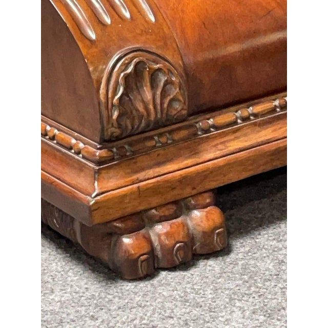 Wood Mahogany Full Size Floor Mirror For Sale - Image 7 of 10