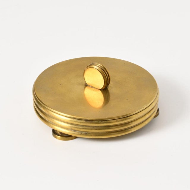 German Art Deco Brass Box, 1930s For Sale - Image 11 of 11