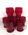 Ruby Red Honey Comb tumblers, set of 7, no damage. No chips or cracks. These are beautiful anytime of the year but really...