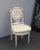 Vintage Rococo Louis XVI Style Off White French Chair For Sale - Image 11 of 11