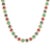 Certified Precious Gemstone Wedding Necklace With Diamonds in 18k Yellow Gold For Sale In New York - Image 6 of 16