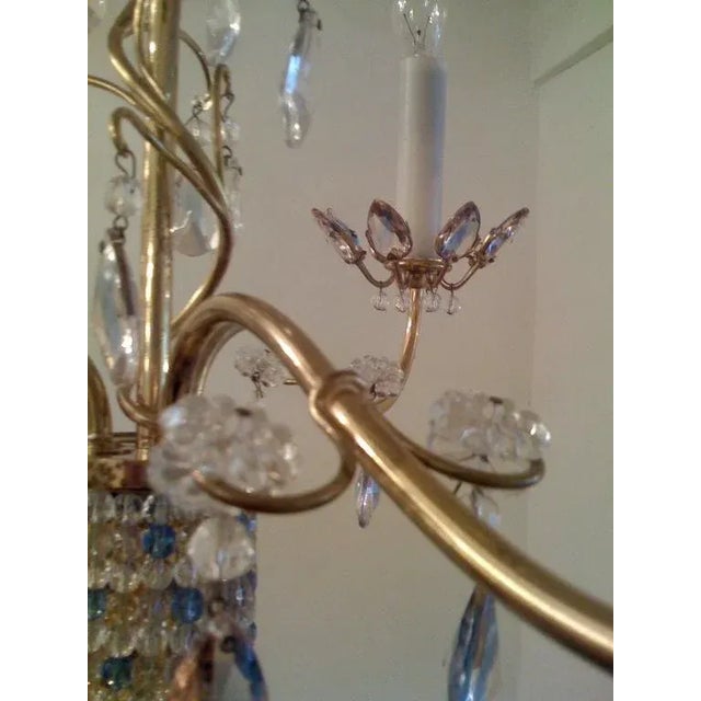 J. & L. Lobmeyr Jl Lobmeyr Colored Crystal Chandelier For Sale - Image 4 of 11