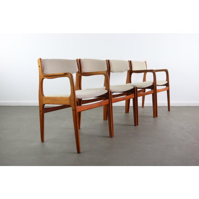 1970s Teak Dining Chairs by Benny Linden - Set of 4 For Sale - Image 5 of 12