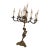 Monumental Brass Figural Maiden 13-Light Candelabrum, Circa 1960s For Sale