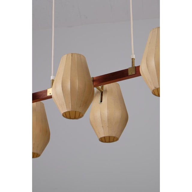 Wood Ceiling Lamp attributed to Hans Bergström, Sweden, 1950s, Set of 2 For Sale - Image 7 of 12