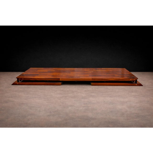 Brazilian Mid-Century Modern Foldable Desk in Rosewood, Jorge Zalszupin, 1970s For Sale - Image 9 of 12