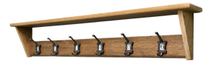 Long Pine Coat Rack and Shelf, 1960