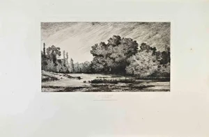 Tancrède Abraham, Le Val Clémence, Etching, 1870s