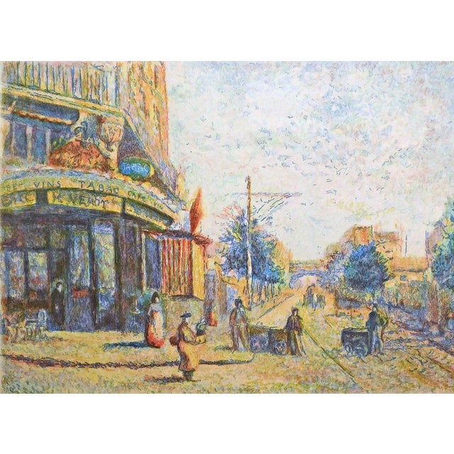 Pissarro, Claude "Avenue of the Street Vendor" H.Signed Artwork Black Framed For Sale In Denver - Image 6 of 8