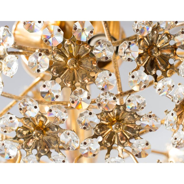 Gold Gold-Plated & Crystal Table Lamp by Palwa, Germany, 1960s For Sale - Image 8 of 16